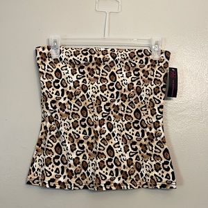 Brand new NOBO leopard print tube top size medium